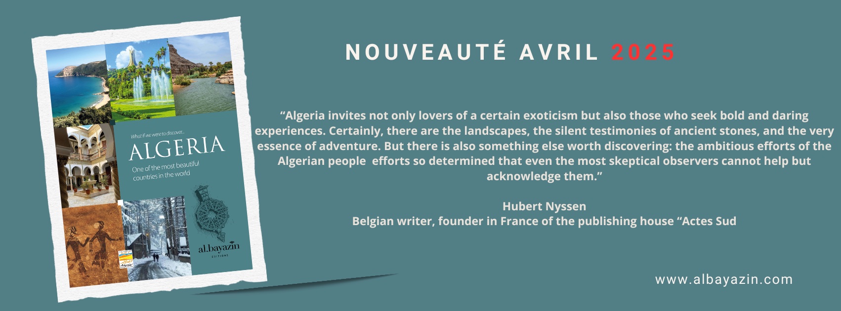 Le nouveau guide de l'Algérie en anglais : découvrez l'Algérie autrement avec Albayazin